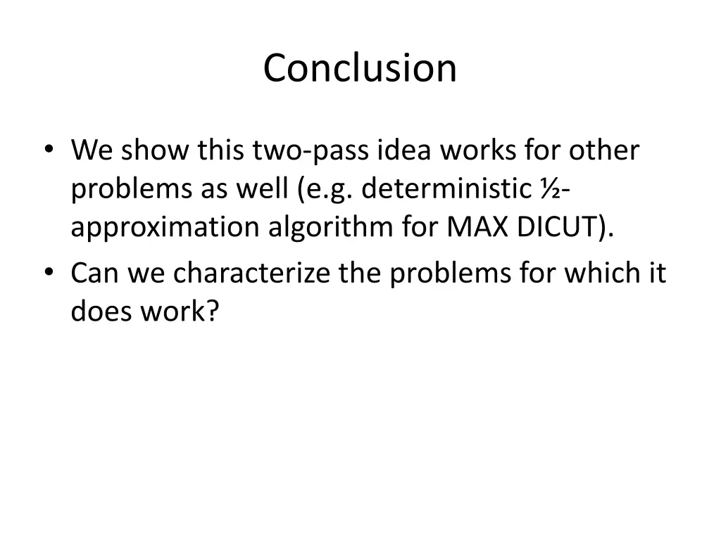 conclusion