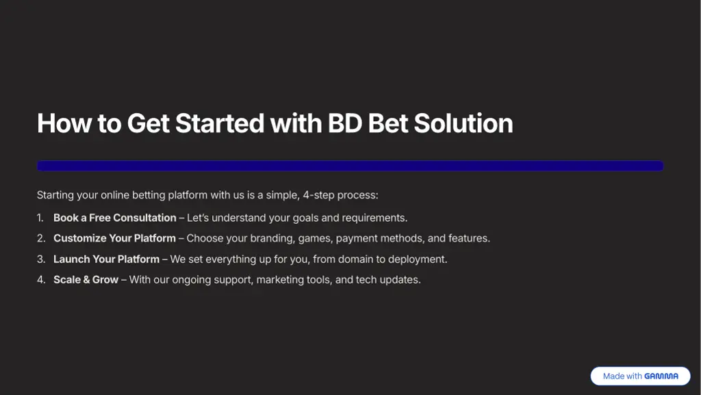 how to get started with bd bet solution
