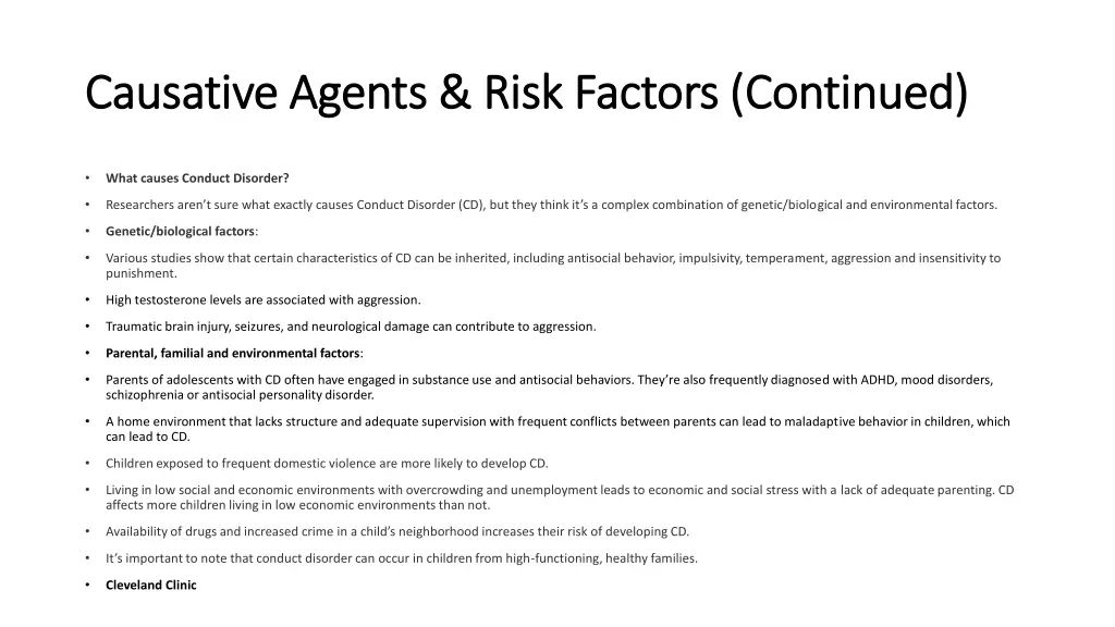 causative agents risk factors continued causative 1