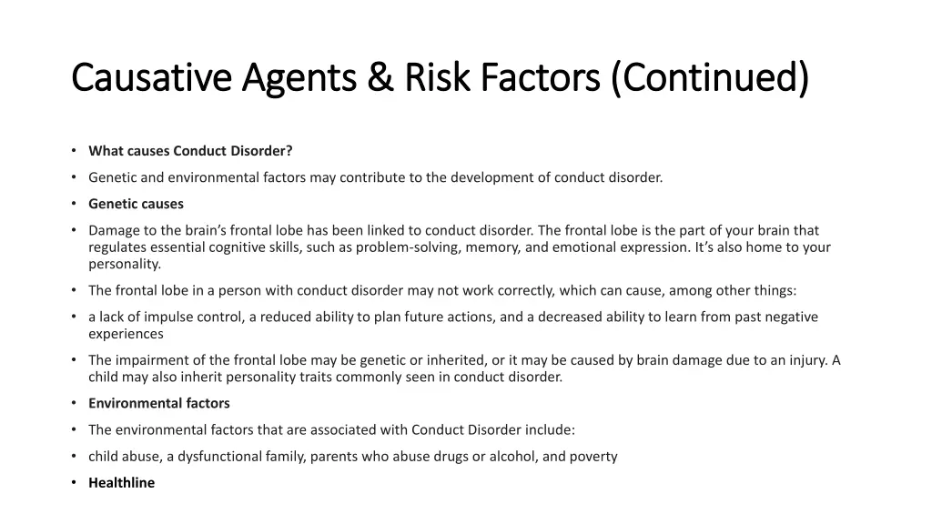 causative agents risk factors continued causative 2