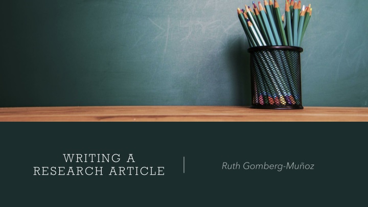 writing a research article