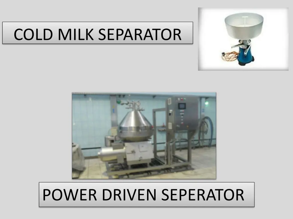 cold milk separator