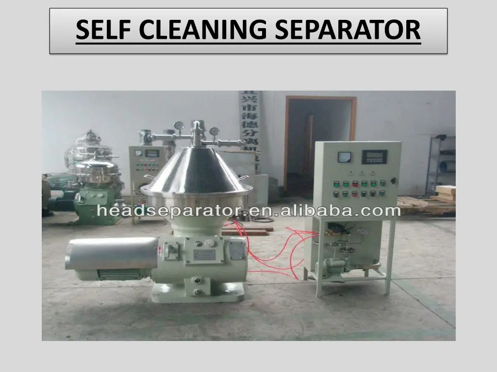 self cleaning separator