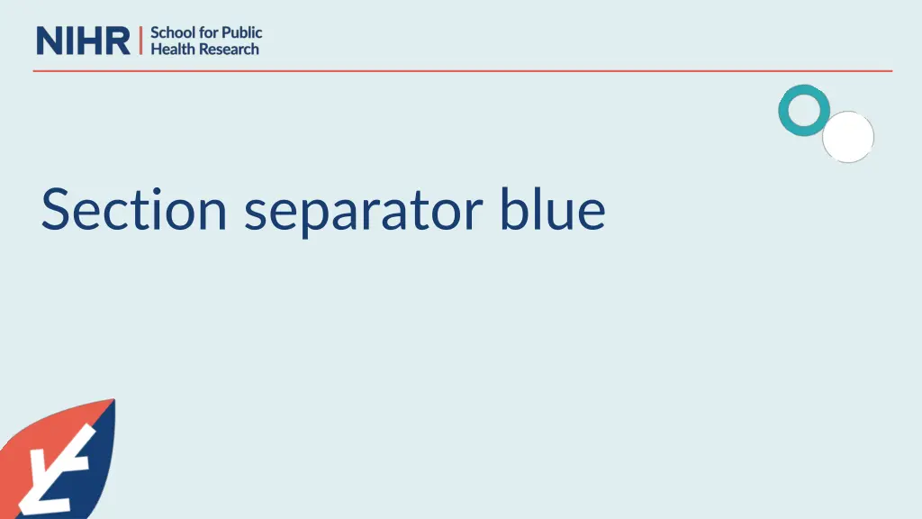 section separator blue