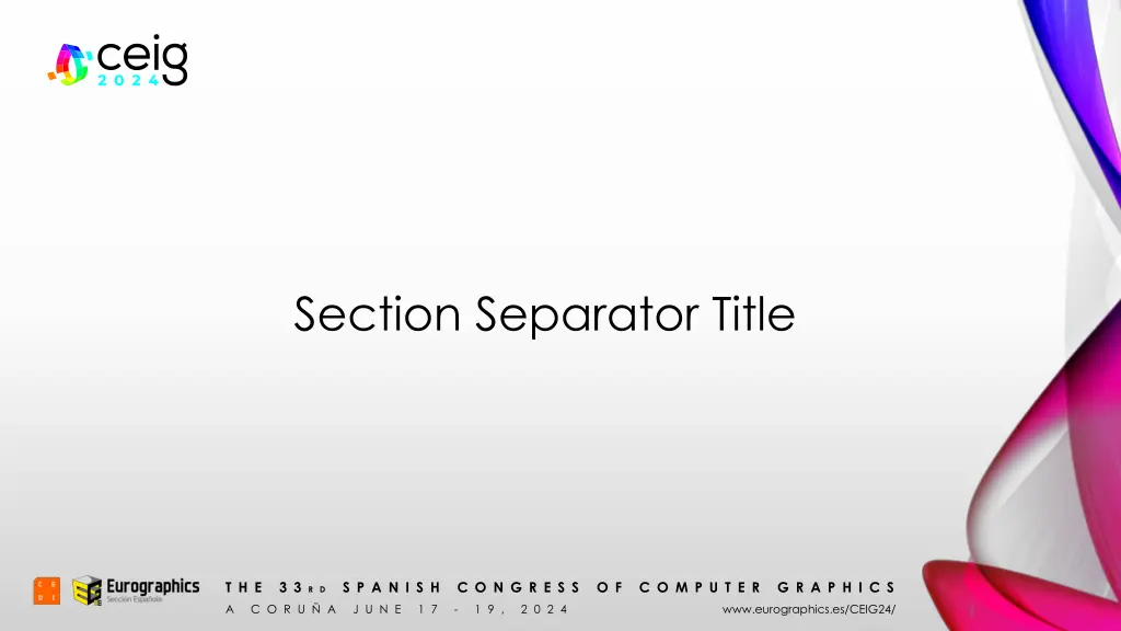 section separator title