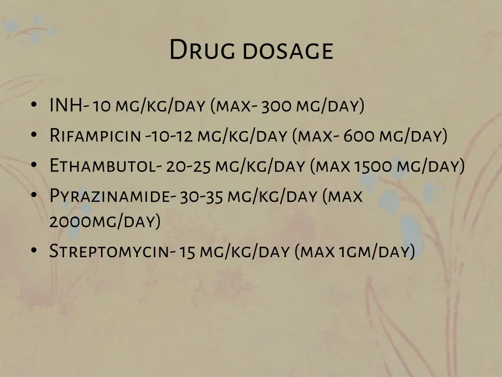 drug dosage