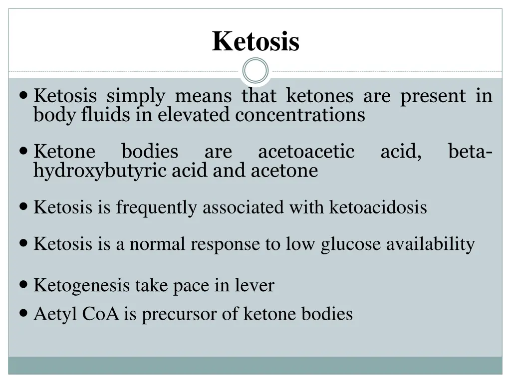 ketosis