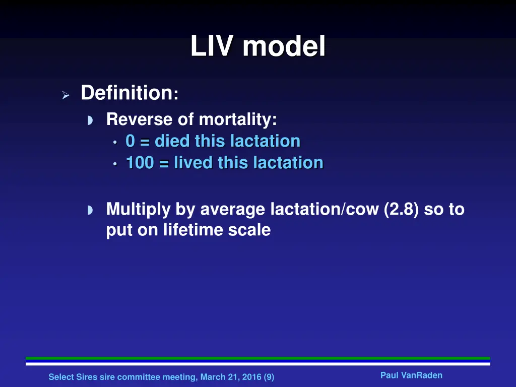 liv model