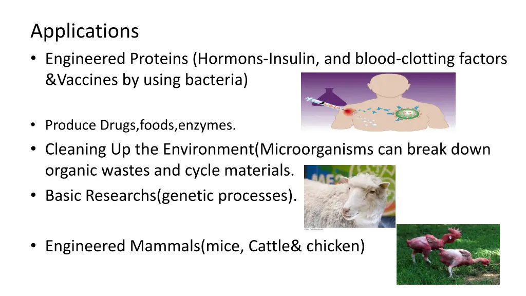 applications engineered proteins hormons insulin