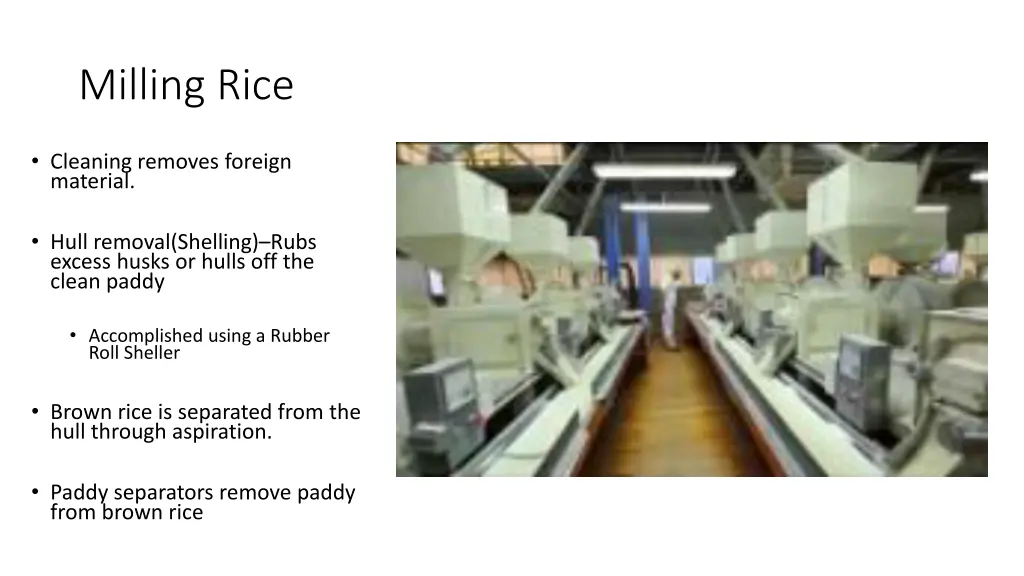 milling rice