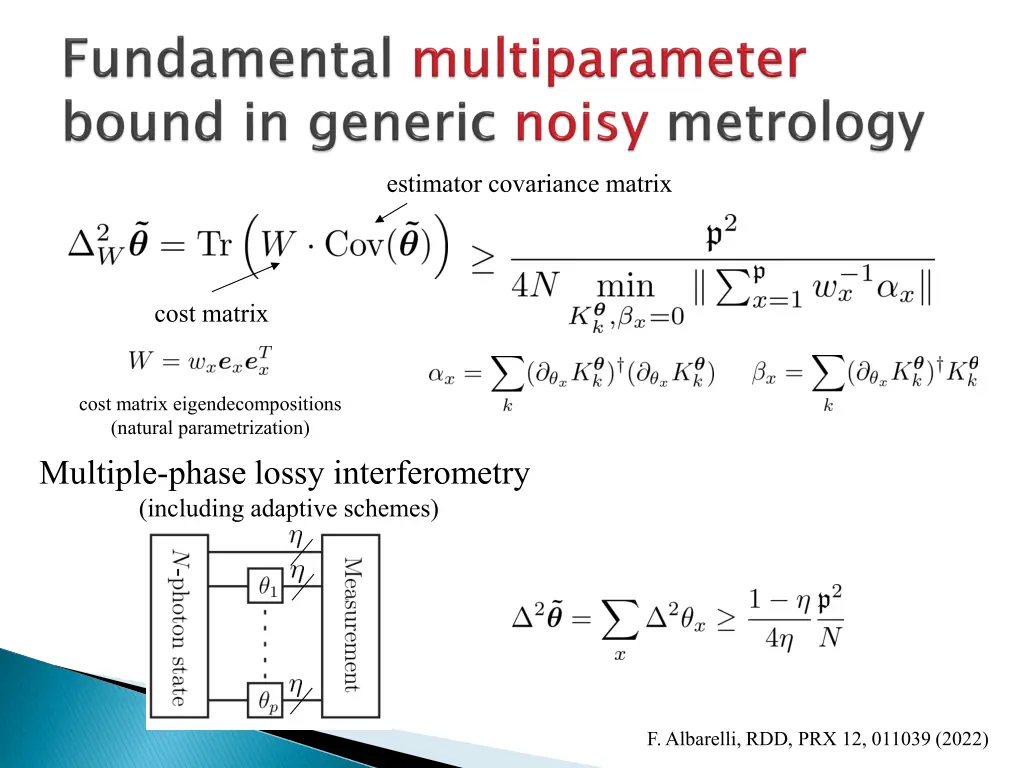 estimator covariance matrix
