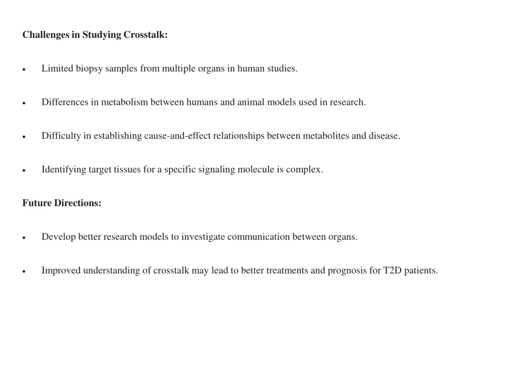 challenges in studying crosstalk