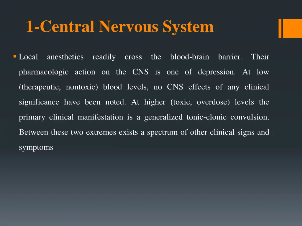 1 central nervous system
