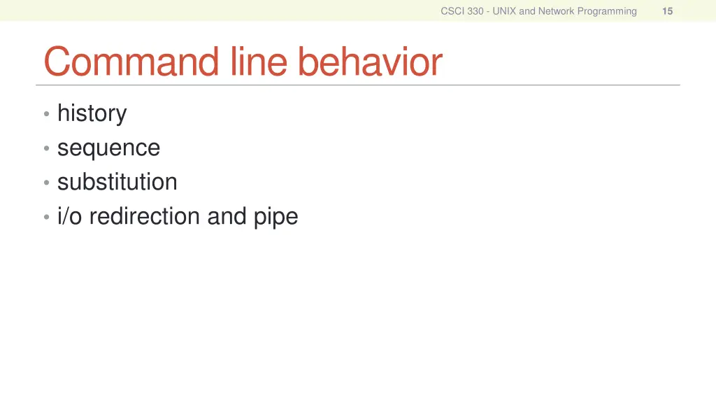 csci 330 unix and network programming 14