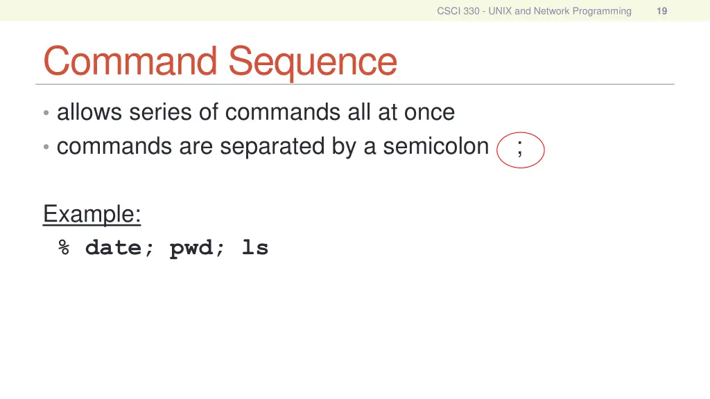 csci 330 unix and network programming 18