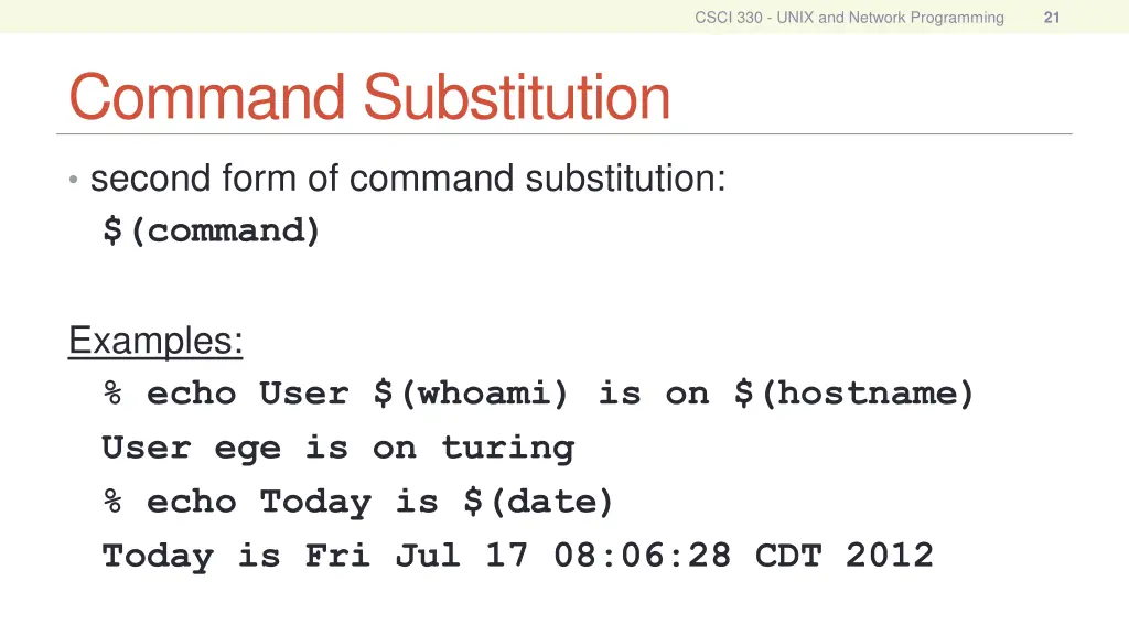 csci 330 unix and network programming 20