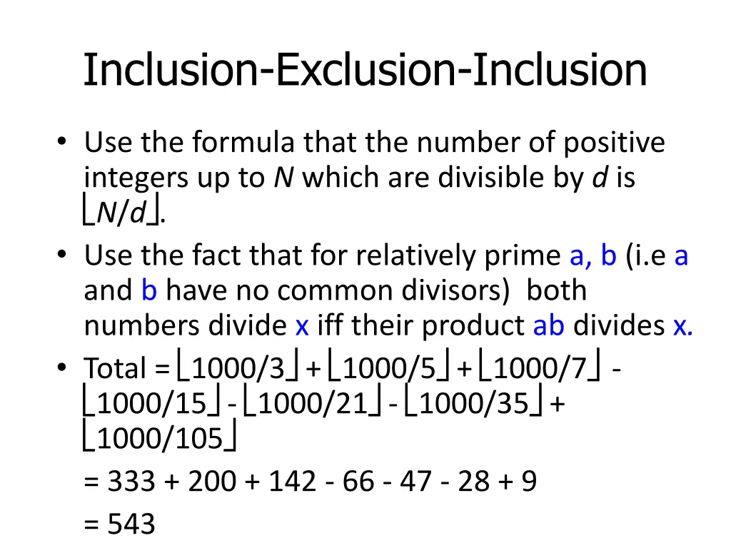 inclusion exclusion inclusion 5
