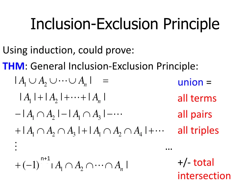 inclusion exclusion principle