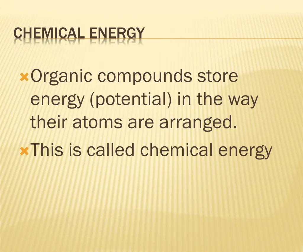 chemical energy