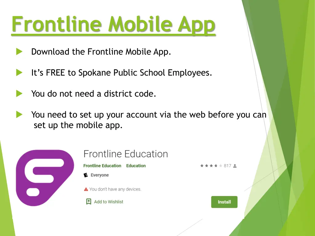 frontline mobile app