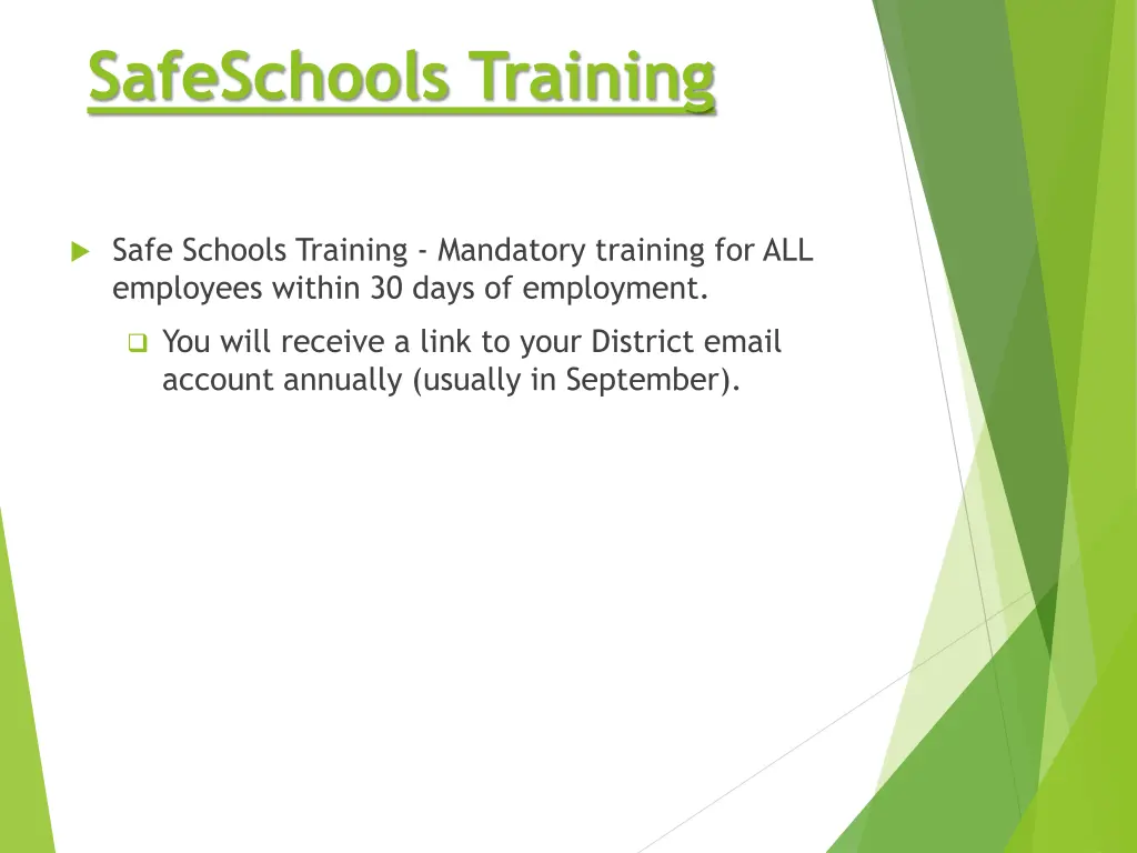 safeschools training