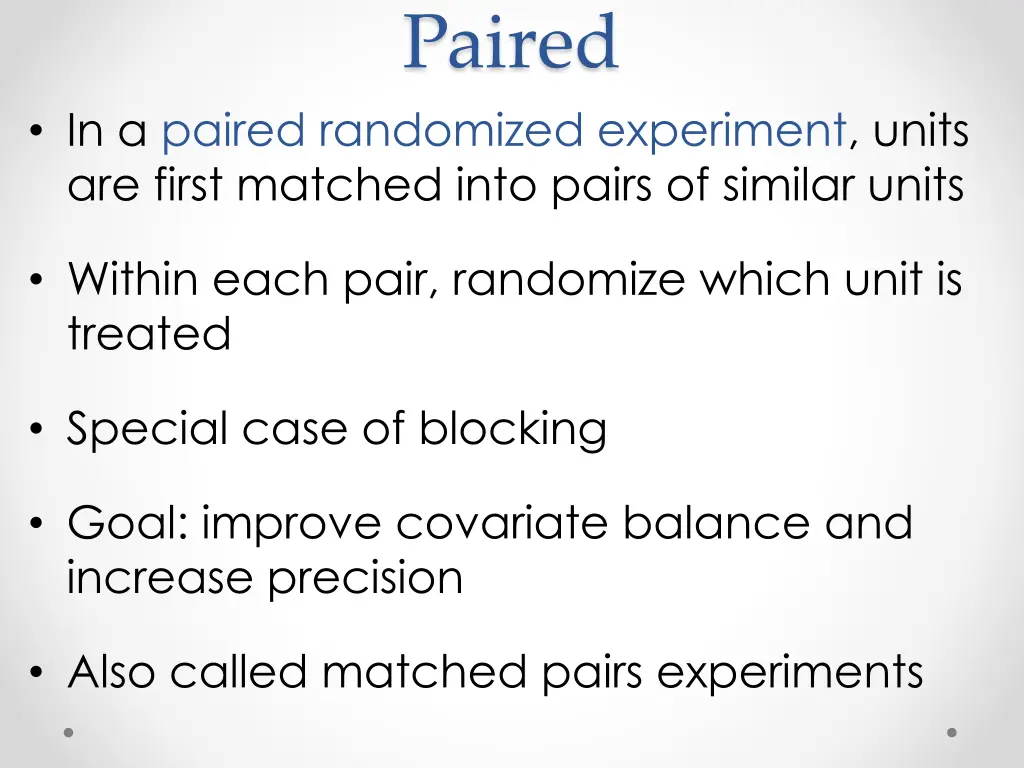 paired