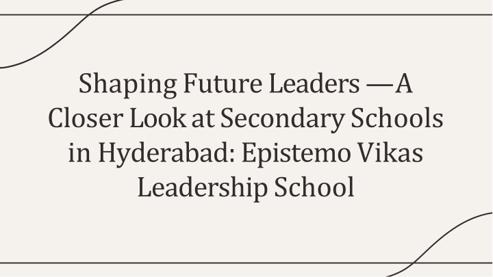 shaping future leaders a closer look at secondary