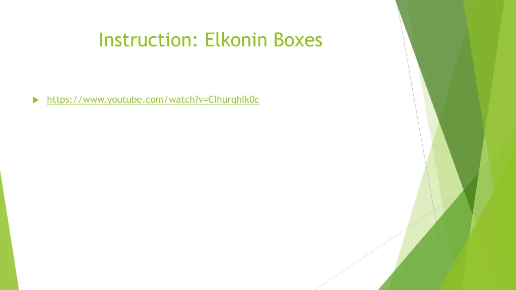 instruction elkonin boxes