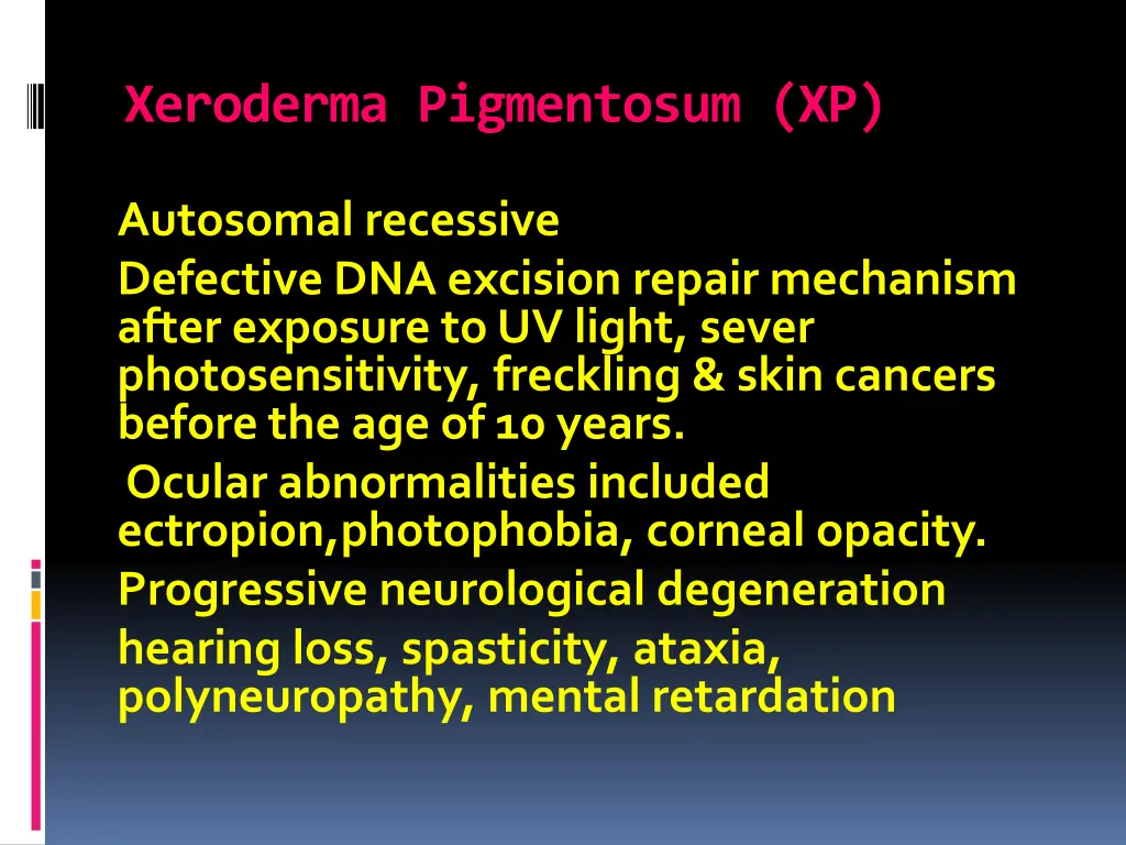 xeroderma pigmentosum xp