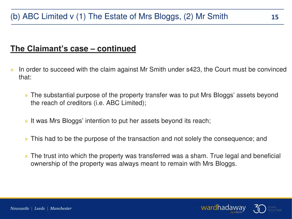 b abc limited v 1 the estate of mrs bloggs 4