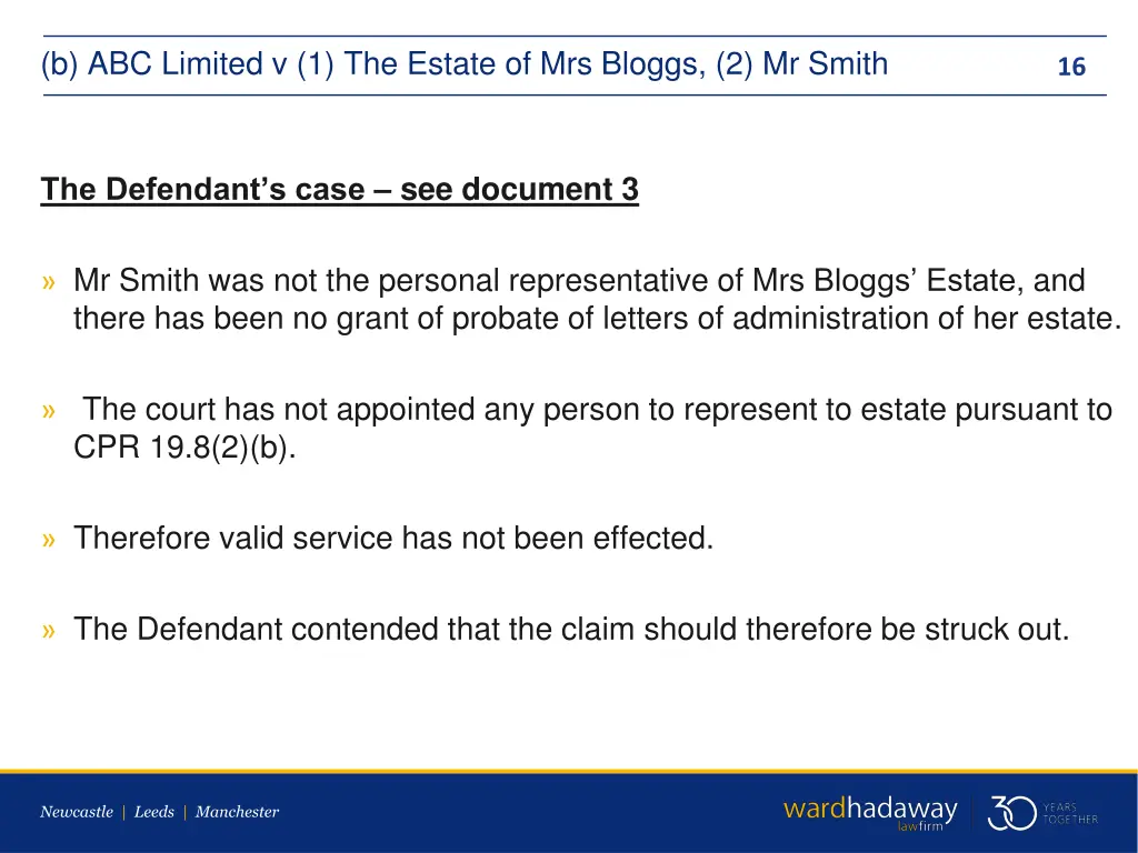 b abc limited v 1 the estate of mrs bloggs 5