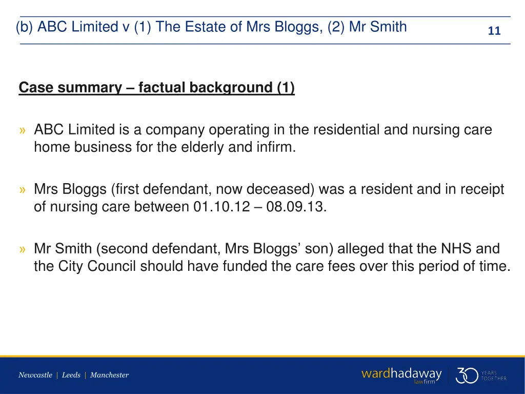 b abc limited v 1 the estate of mrs bloggs