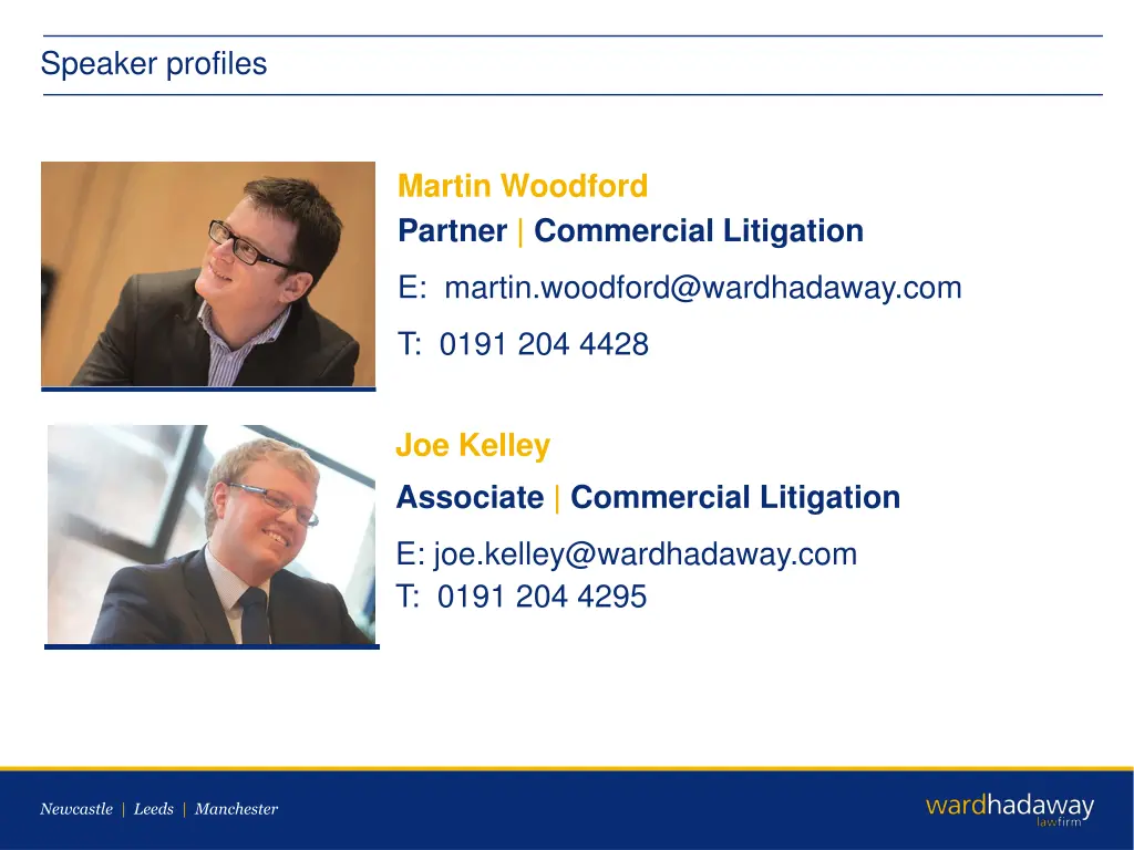 speaker profiles