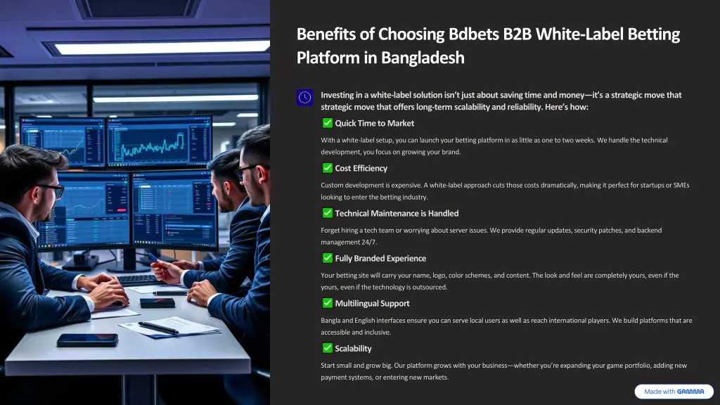 benefits of choosing bdbets b2b white label