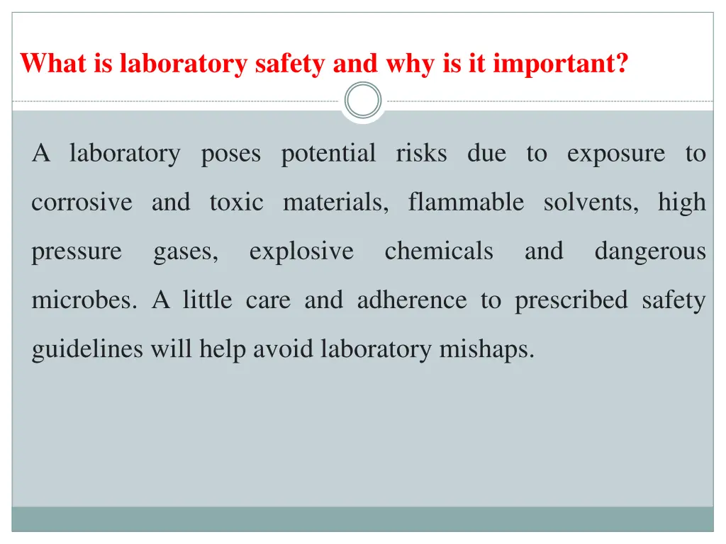 what is laboratory safety and why is it important