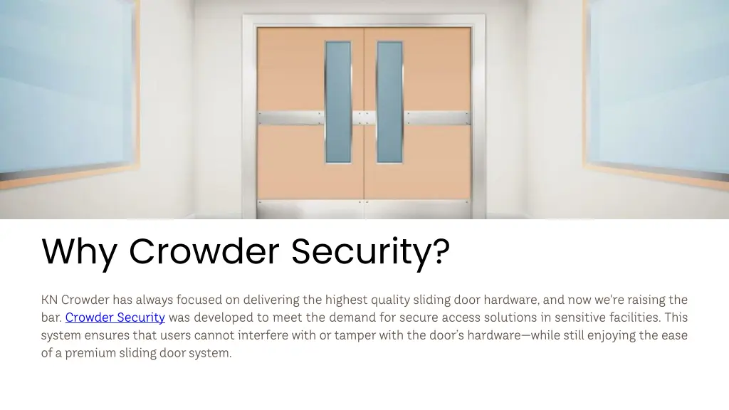 why crowder security