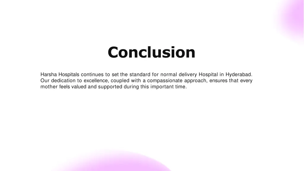 conclusion