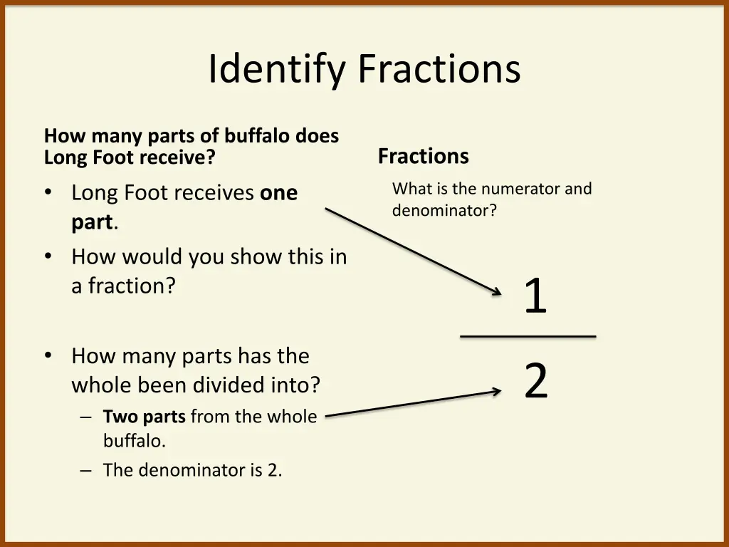 identify fractions 10