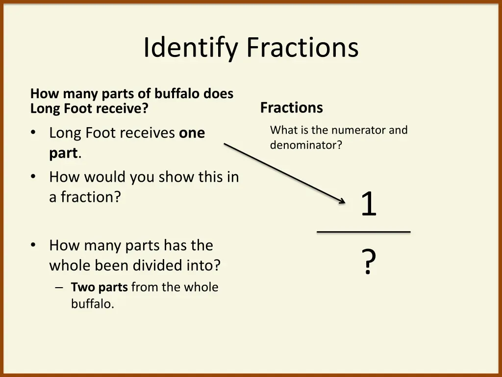 identify fractions 8