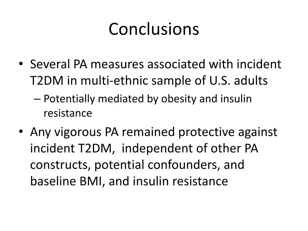 conclusions
