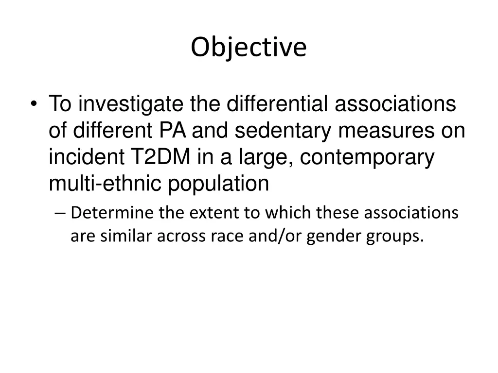 objective