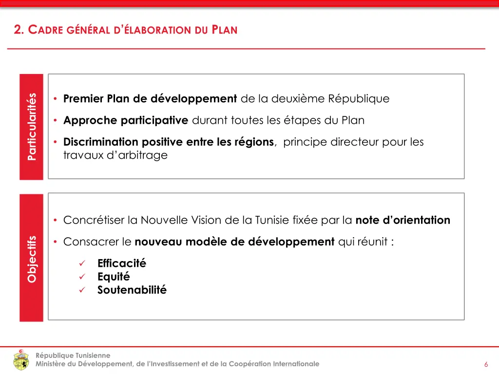 2 c adre g n ral d laboration du p lan
