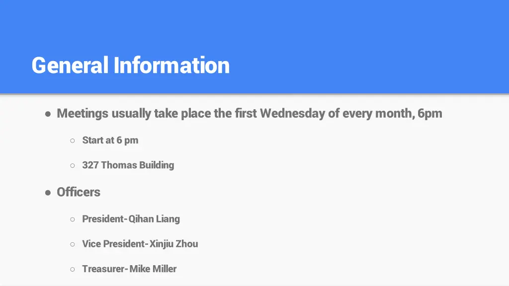 general information