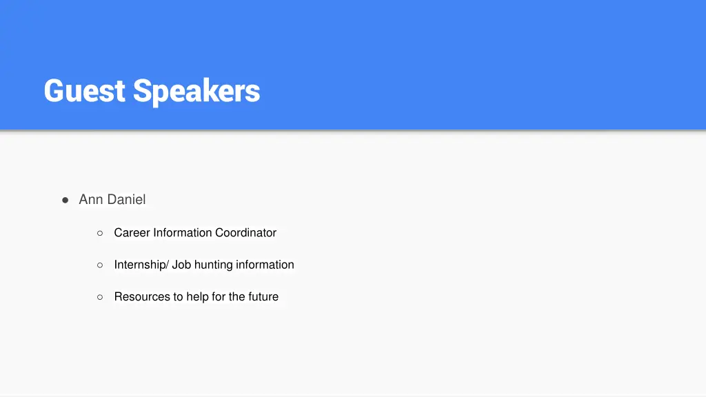 guest speakers 1