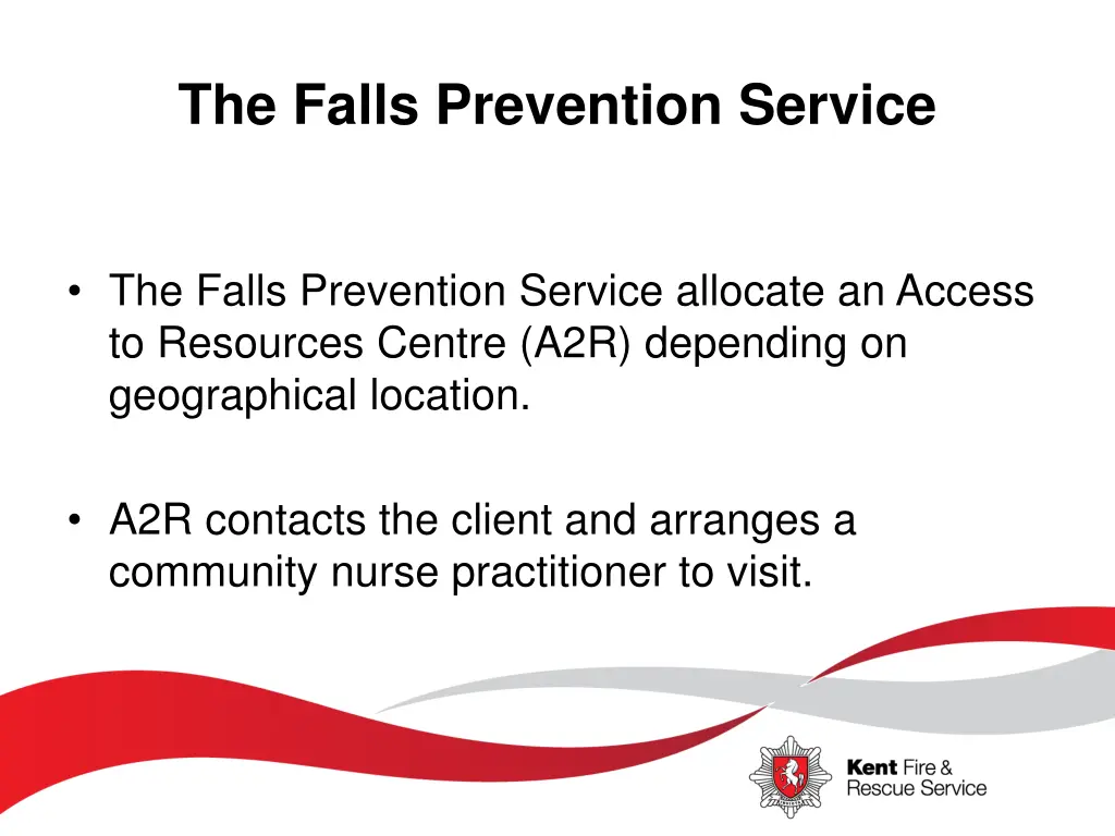 the falls prevention service