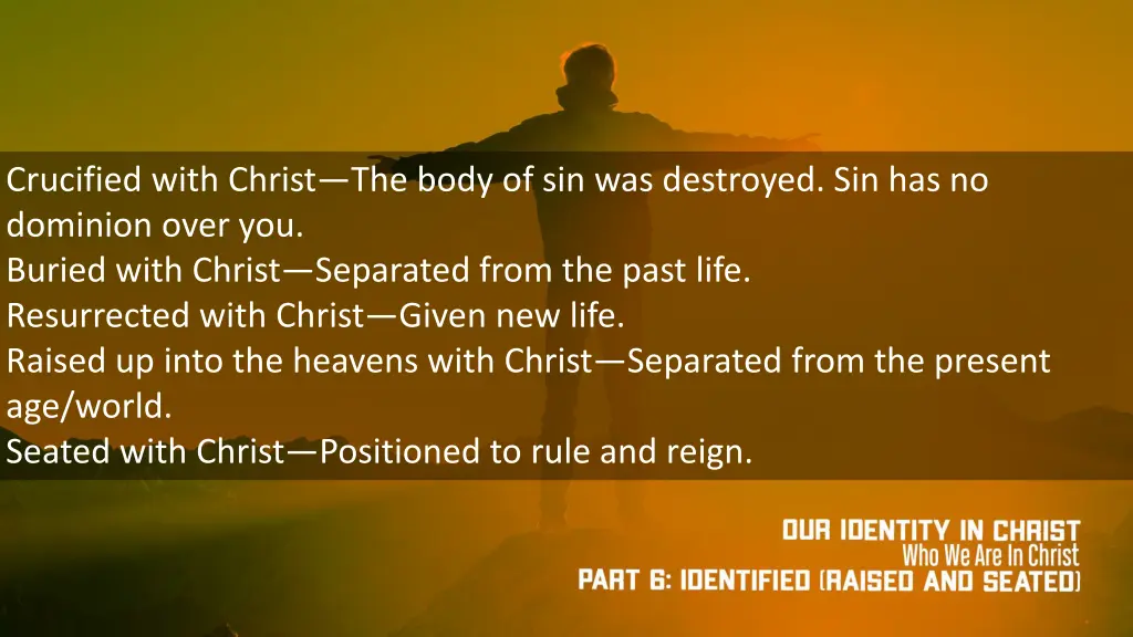 crucified with christ the body