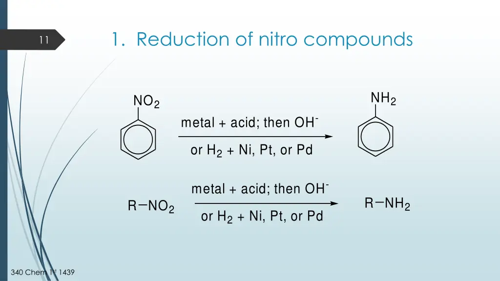 1 reduction of nitro compounds