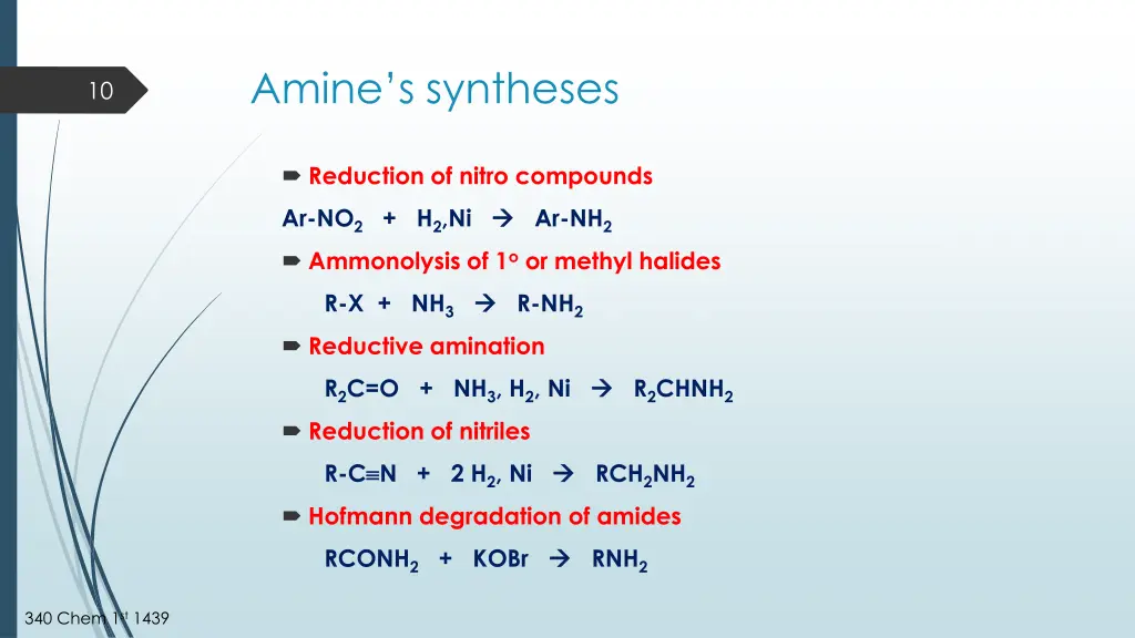 amine s syntheses
