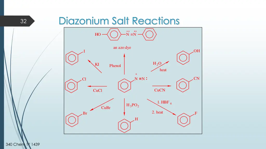 diazonium salt reactions