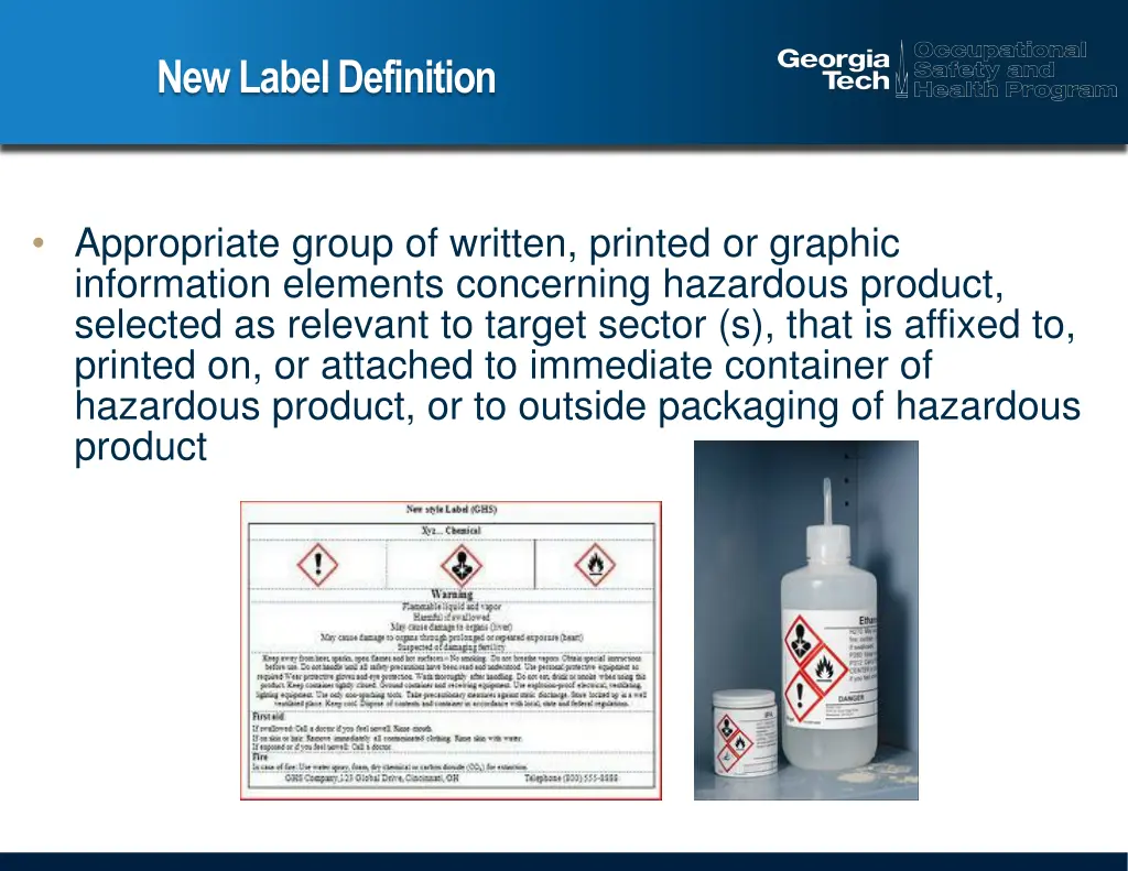 new label definition